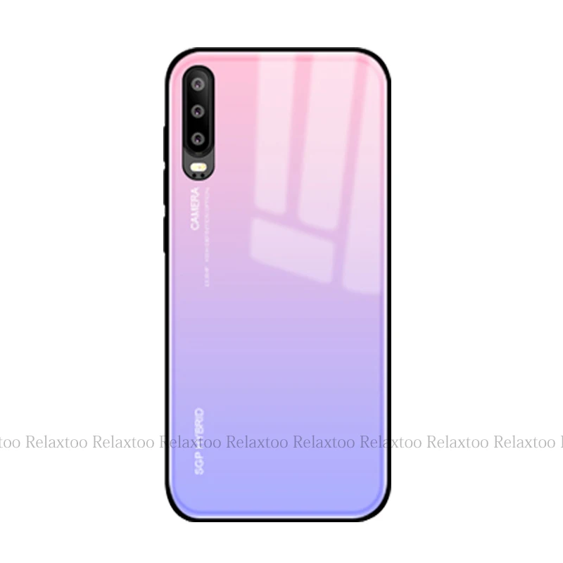 Градиентный чехол для huawei p30 pro p20 lite mate 20 X p10 honor 20 10 light 9 8x nova 3 3i 3e 4 p smart plus y9 стеклянная крышка