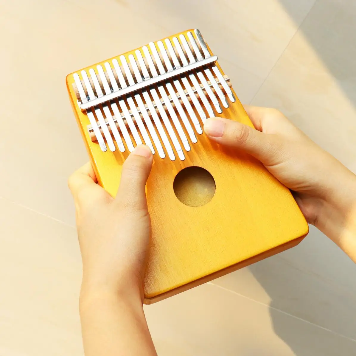 Клавиатура Kalimba с 17 клавишами для пианино одной доской клавиатура Pine Mbira