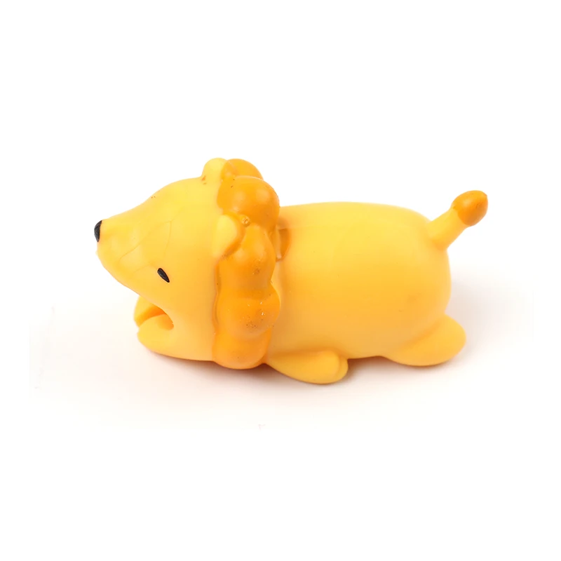 lion Симпатичные защита для зарядки кабель USB Организатор зубастики для iphone кабель животных протектор кабель укус управления Шнур проволока заставка chompers - Цвет: lion