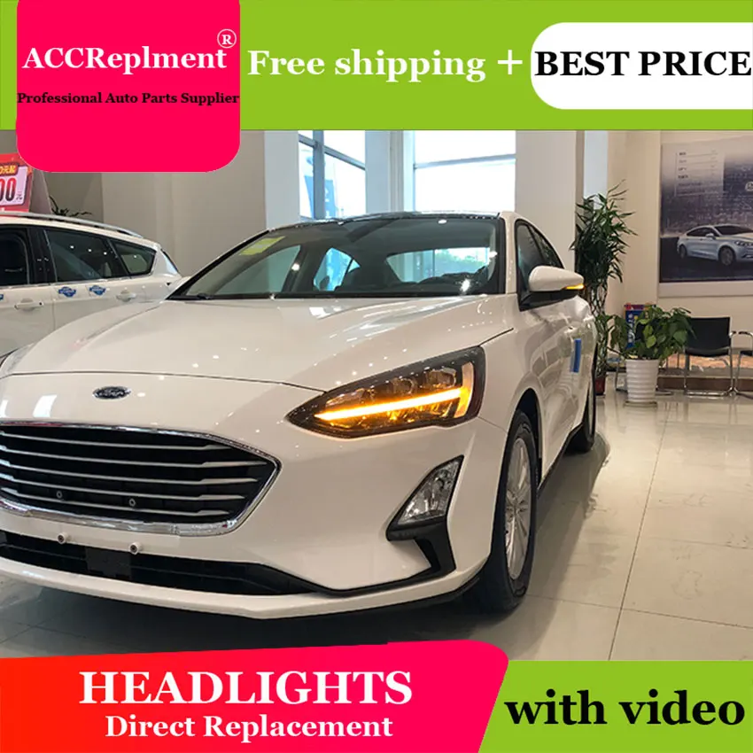 Авто. PRO головной светильник s для Ford Focus 2019 Тюнинг автомобилей би ксенон объектив