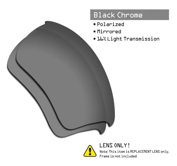 Black Chrome SmartVLT поляризованные Сменные линзы для солнцезащитных очков в стиле полукуртки Окли 2,0 XL-несколько вариантов - Цвет линз: Black Chrome