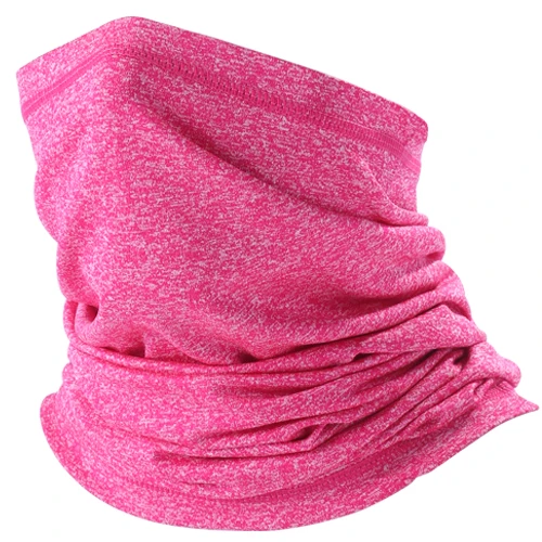 Pink Трубчатая повязка на шею с кольцом, маска на половину лица, шарф, повязка на голову, Тактическая Военная повязка на шею, трубчатый лицевой щит, шарфы для мужчин и женщин, бандана - Цвет: Pink