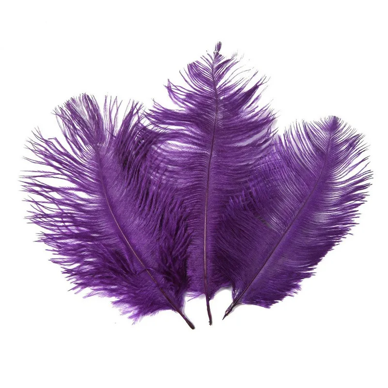 Purple 10 шт. 15-20 см красивые дешевые страусовые перья для рукоделия, рукоделия, украшения для свадебной вечеринки, аксессуары, свадебные украшения - Цвет: Purple