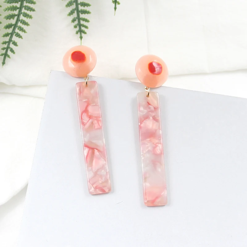 Женские модные геометрические серьги подвески в стиле ретро квадратные