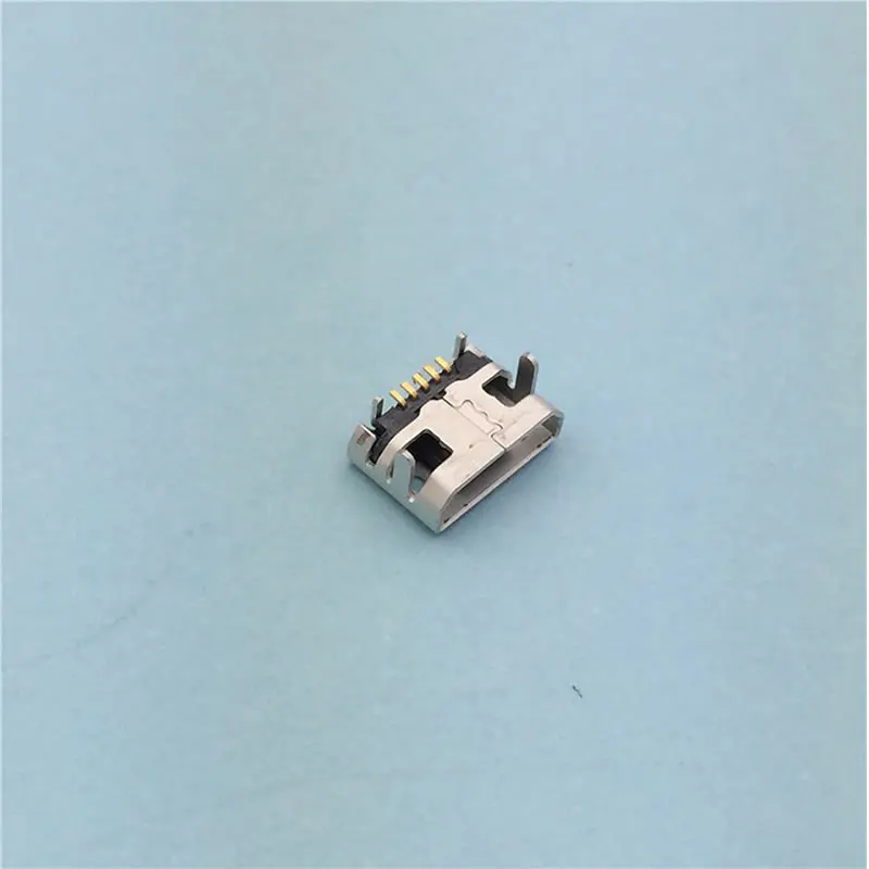 Микро USB 5 контактный гнездовой разъем 20 шт./лот типа OX Horn для зарядки заднего