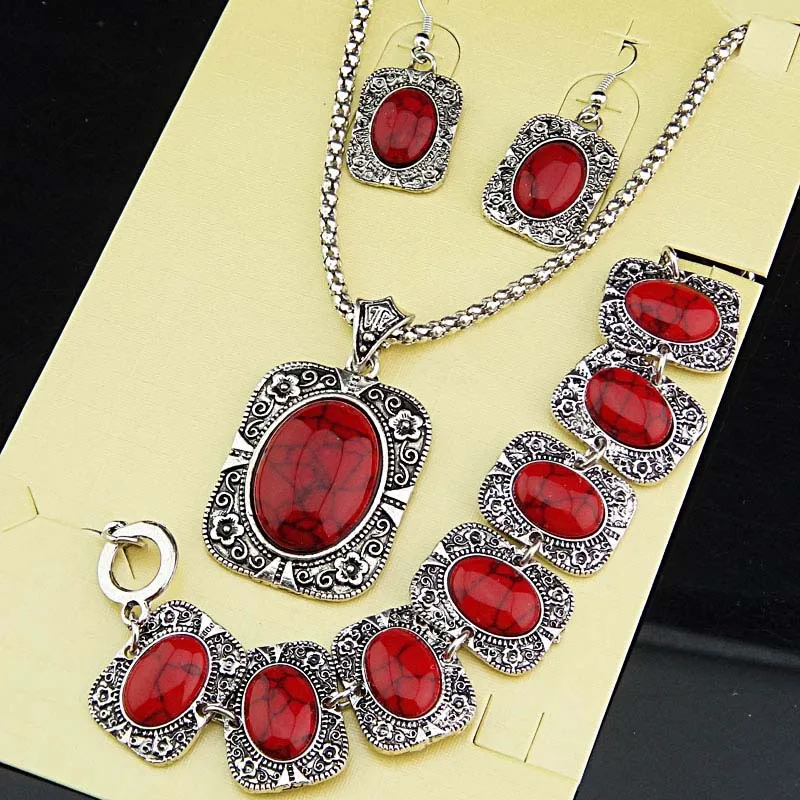 Женский винтажный комплект из 3 предметов антикварное серебро серьги Малахита