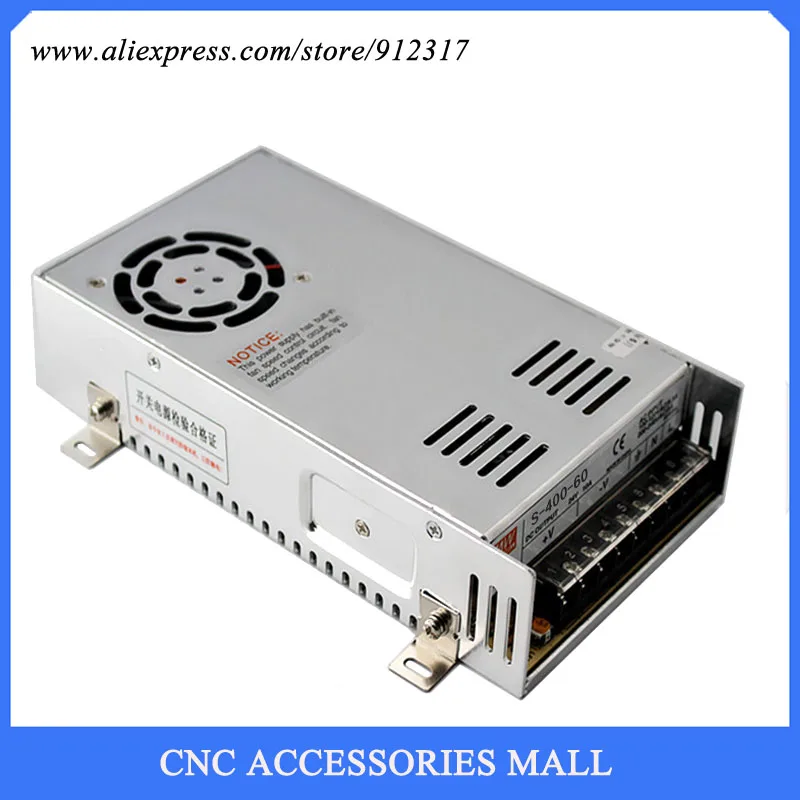 

S-400-60 60V 400W 6.6A switching power supply for cnc router