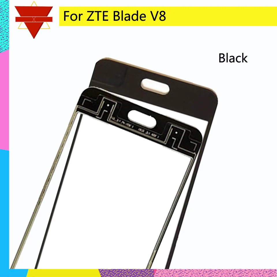 

10Pcs/lot Touch Screen Digitizer For ZTE Blade V8 Touch Panel Touchscreen Lens Front Glass Sensor NO LCD V8 Replacement