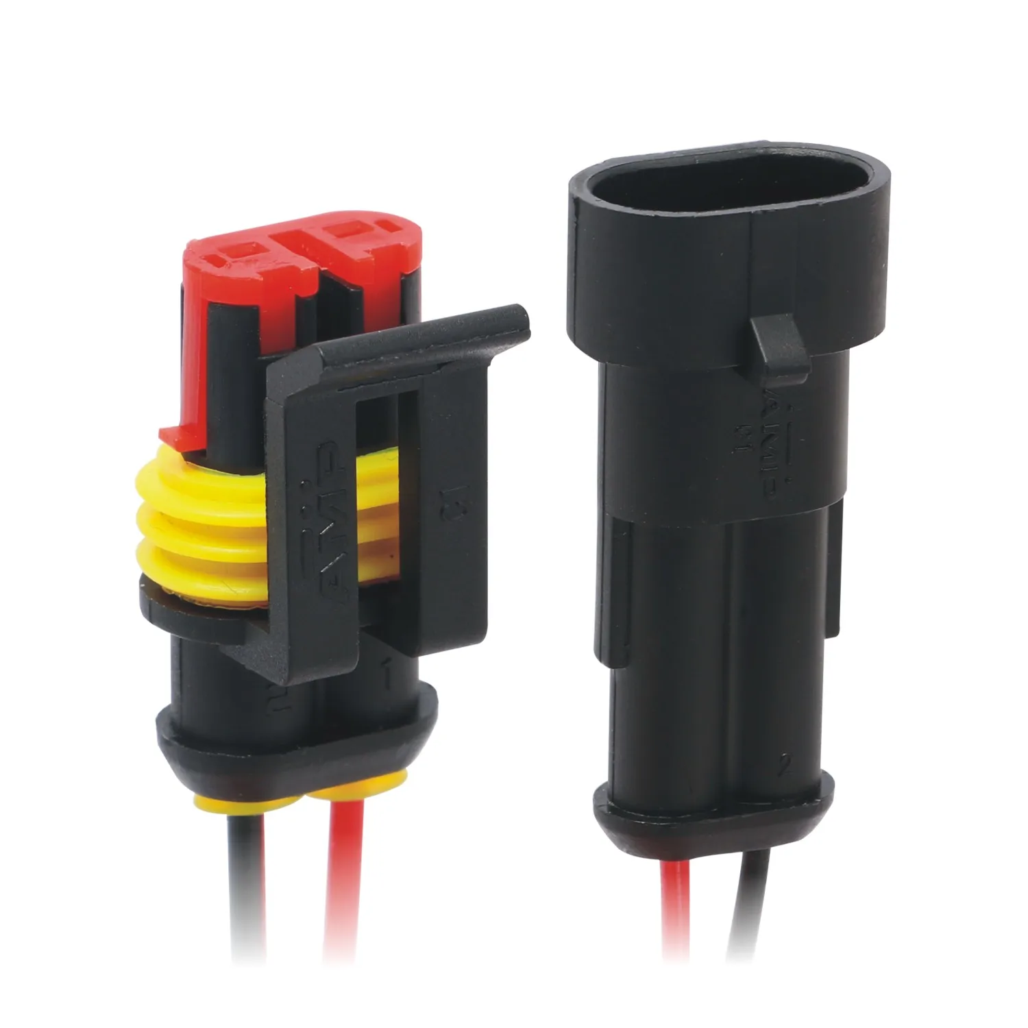 10PCS 2 Pin Way Waterproof Male Female Electrical Wire Connector Plug car part