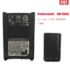 XQF FNB-V104LI литий-ионный 7,4 V 2000mAh 17Wh батарея для Yaesu Vertex VX-230 VX-231 радио