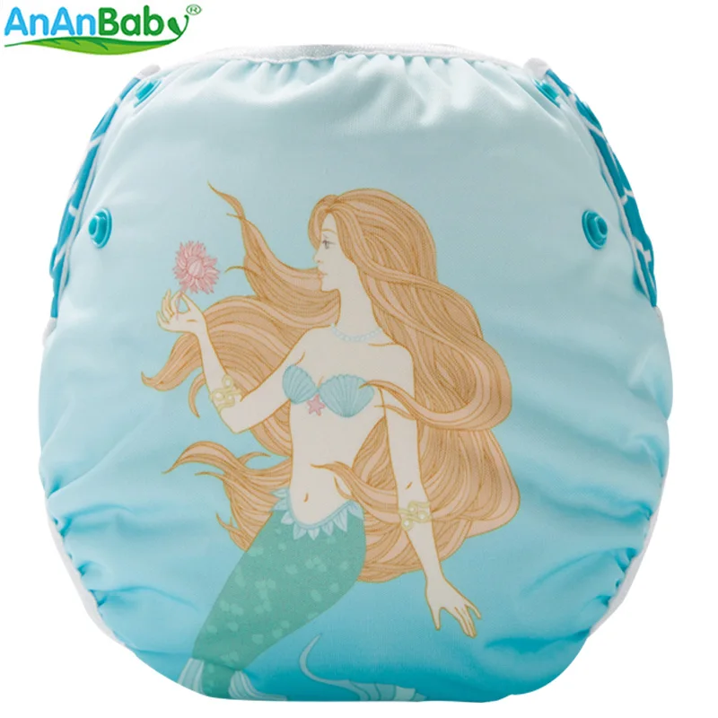 SM-DY9 AnAnBaby пеленки для плавания многоразовые унисекс милый мультфильм купальные подгузники положение принты летняя одежда для плавания Брюки - Цвет: SM-DY9