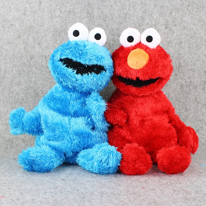 Высокое качество Улица Сезам Плюшевый Рюкзак синий печенья плюшевая сумка