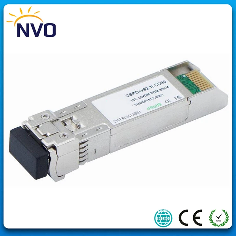 Бесплатная доставка 10G DWDM-SFP +-ZR двойное волокно LC 80 км сетка ITU 17 ~ 61ch DWDM SFP +
