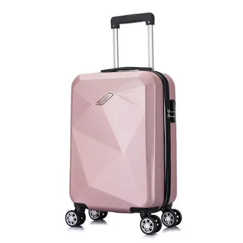 Rose gold Klqdzms 20/24 дюймов дорожная костюм чехол прокатки Чемодан комплекты чемодан на колесиках чехол Женская косметическая сумка для ручной клади Чемодан на колесах - Цвет: Rose gold