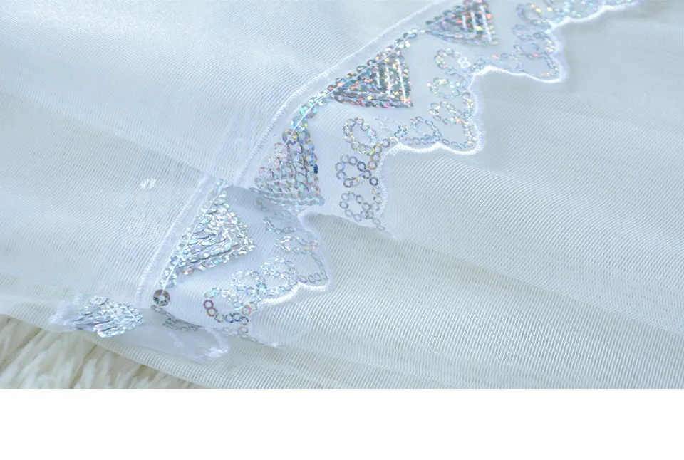 Latest Cheap Popular Sequin Lace White Tulle Curtain for Living Room Shiny Voile Sheer Window Treatment for Kitchen Bedding Room