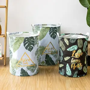 Складная Водонепроницаемая корзина для белья в европейском стиле, корзины для хранения одежды, домашний декор, бочка с листьями, корзина-органайзер для игрушек для детей