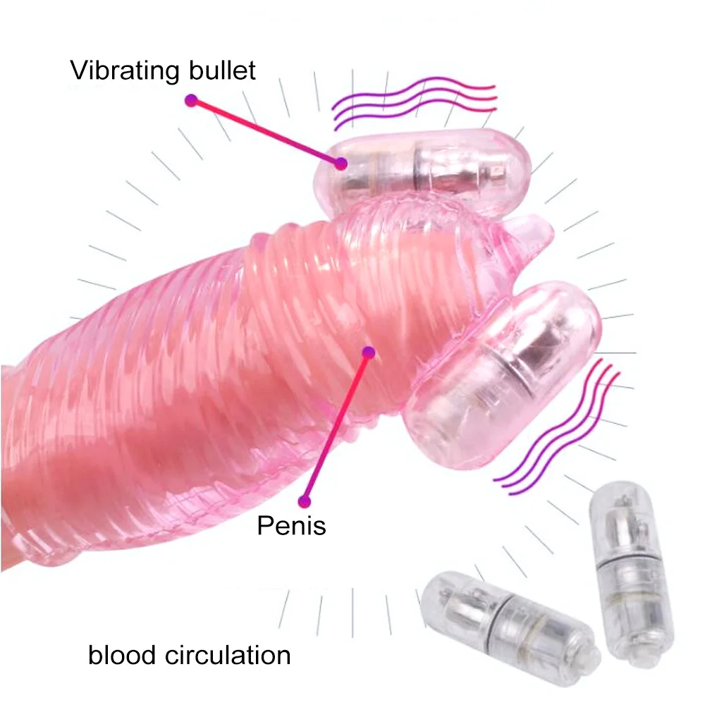 Петух кольцо для полового члена рукав многоразовые презервативы увеличение