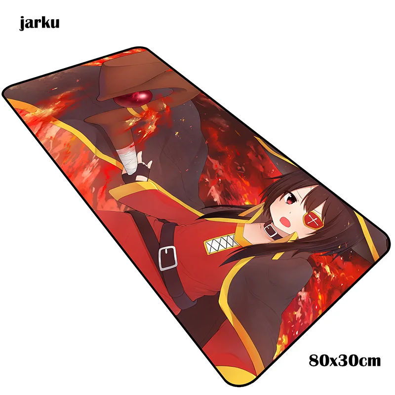 size 800x300x3mm Megumin mats 800x300x3 мм Профессиональный игровой коврик для мыши большая клавиатура Коврик для мыши Инди-поп аксессуары для геймеров коврик для мыши - Цвет: size 800x300x3mm