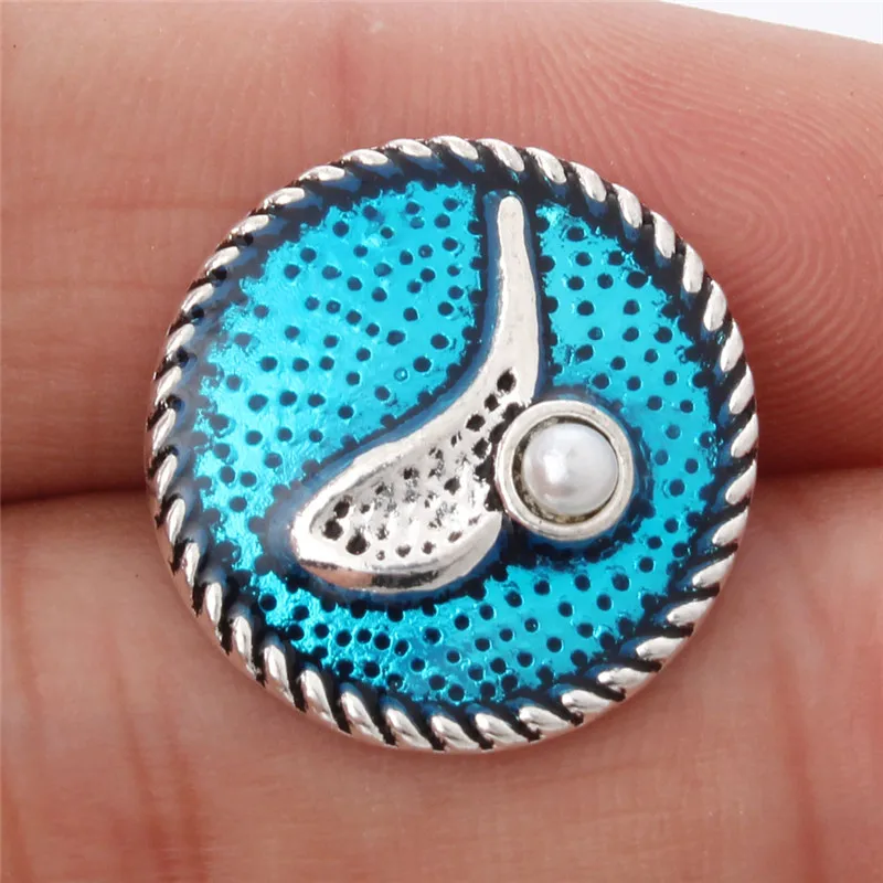 6 шт./лот новые кнопки ювелирные изделия оснастки 18 мм мама рыба круглые подходят