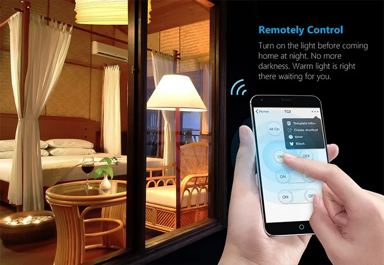 BroadLink TC2 EU Standard 1 Gang Way Touch Panel Wifi Wireless Remote Control Smart Wall Light Switch for Home Domotica | Электроника