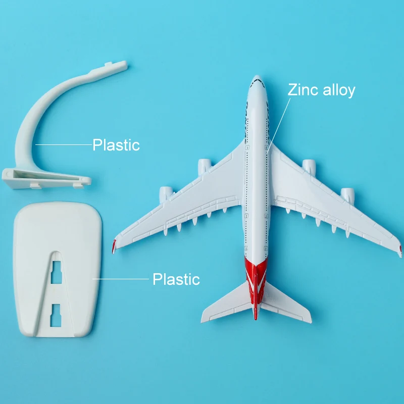 16 см австралийская модель самолета Qantas A380 из сплава авиационная Стенд ремесло 1:400