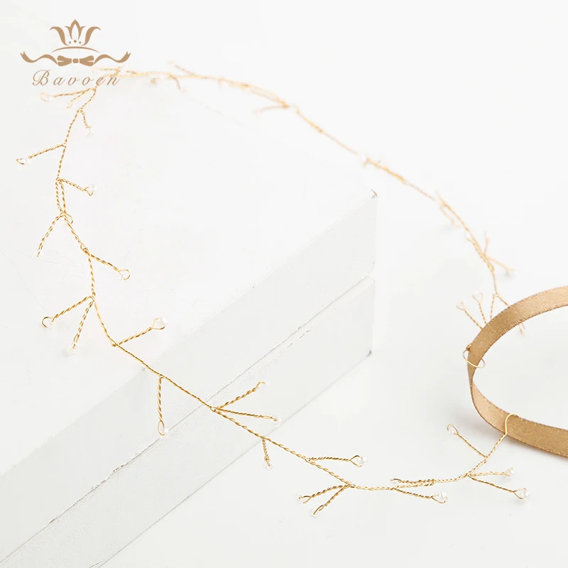 Европейские свадебные Hairbands ручной маленьких невесты Жемчуг Crystal Clear тиара