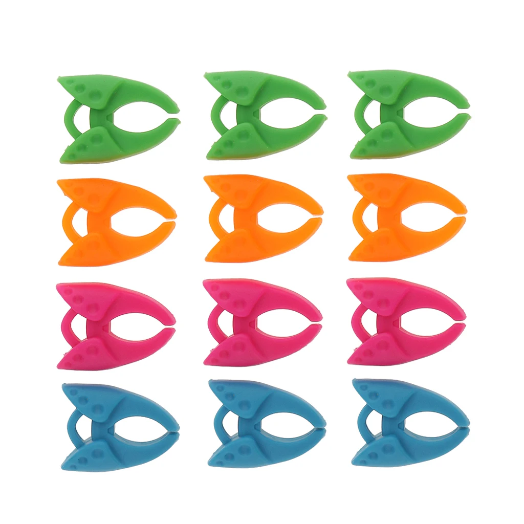 12 штук упак. зажимы для бобины мини силиконовый зажим швейной резьбы держатель