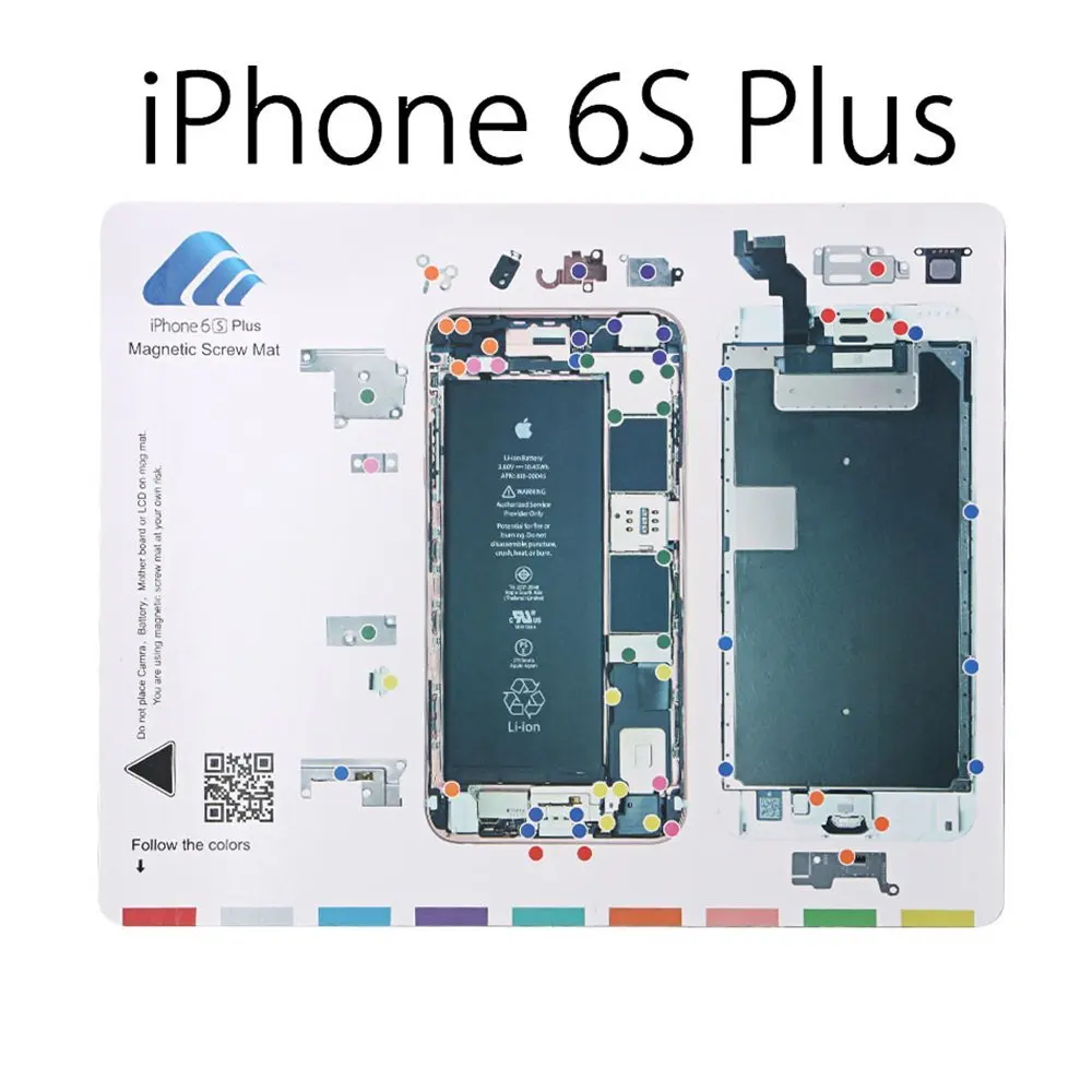 10 видов профессионального магнитного винта коврик рабочий коврик для iphone 4,4s,5,5c 5S, 6, 6s, 6plus 6s plus, 7,7plus iphone Инструменты для ремонта