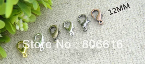 

Застежки-карабины из цинкового сплава, 6 цветов, 12 х6 мм, 600 шт.
