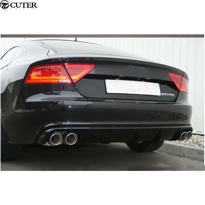A7 RS7 MTM стильный задний диффузор из углеродного волокна для Audi стандартный бампер