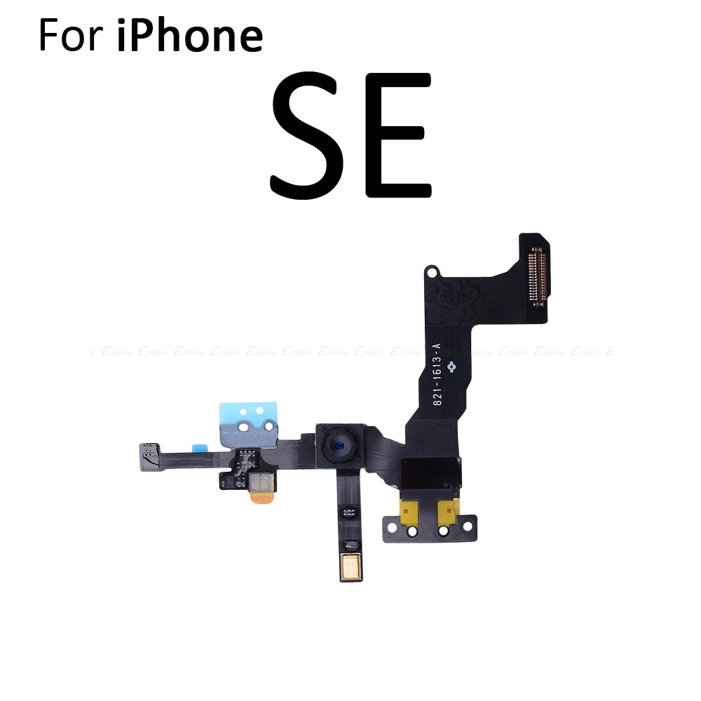 Новинка, для iPhone 4, 4S, 5, 5S, SE, 5C, 6, 6S Plus, маленькая фронтальная лицевая камера, гибкий кабель с датчиком приближения, светильник, микрофон - Цвет: For iPhone SE