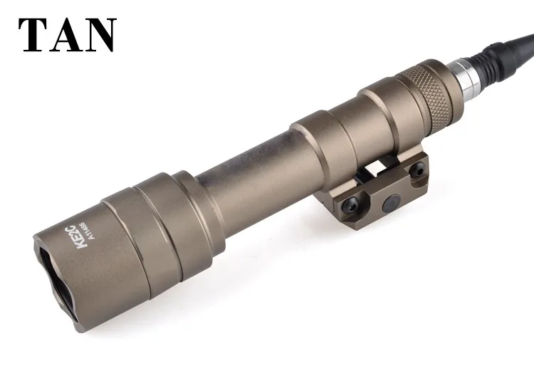 WADSN Тактический фаслайт M600U SCOUTLIGHT Fit 20 мм Пикатинни водонепроницаемый M600 страйкбол факел WEX356 охотничье оружие огни - Цвет: Коричневый
