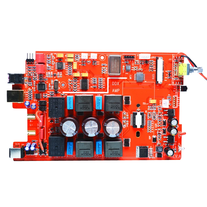 FX-Audio D802C Wireless Bluetooth Digital Amplifier USB AUX Optical Coaxial Input 24Bit/192KHz 80W with OLED | Электроника