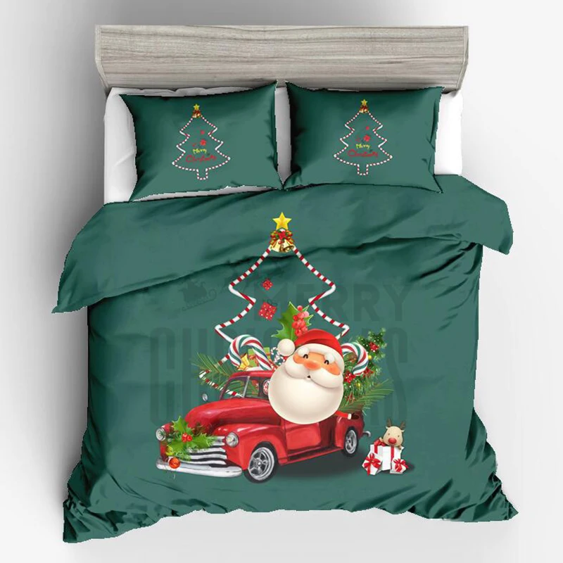 Подарок Санта Клауса 3D постельные принадлежности набор из трех предметов