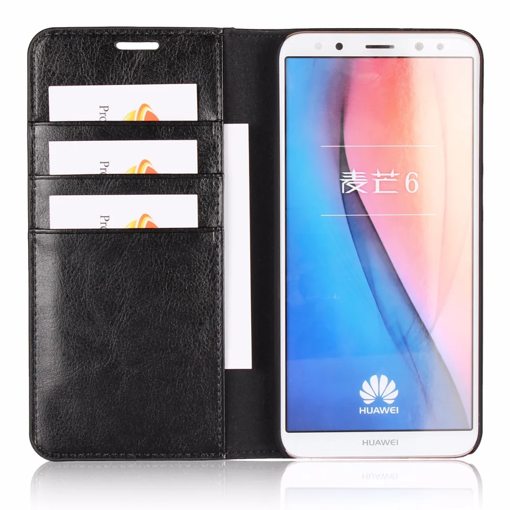 Чехол для huawei mate 10 lite из натуральной кожи 3 в 1 чехол-кошелек с подставкой и