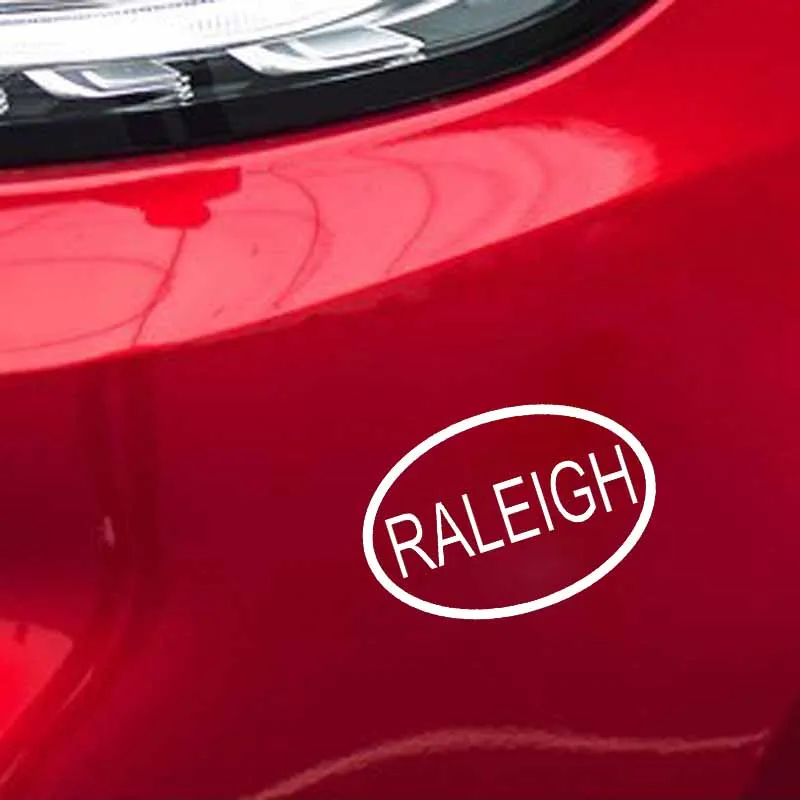 YJZT 14 2 см * 9 7 RALEIGH CITY код страны овальная виниловая наклейка автомобильная черный
