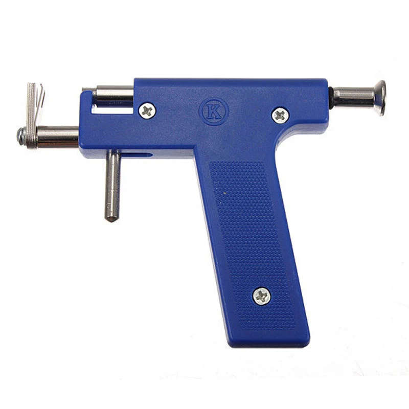 Pro Steel Ear Nose Navel Body Piercing Gun Tool Kit 98pcs Instrument Studs Set Blue | Украшения и аксессуары