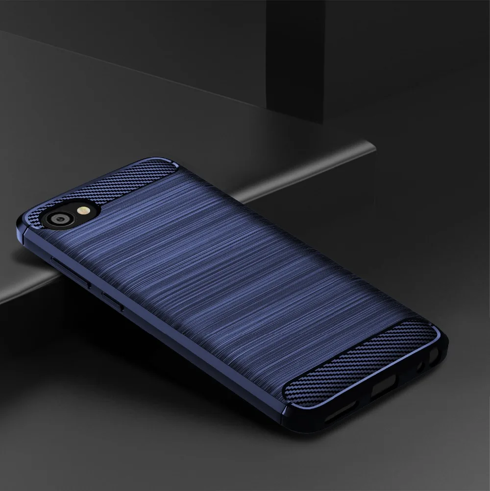 For HTC Desire 12 Plus case soft carbon fiber shockproof bumper full protection silicone for cover |