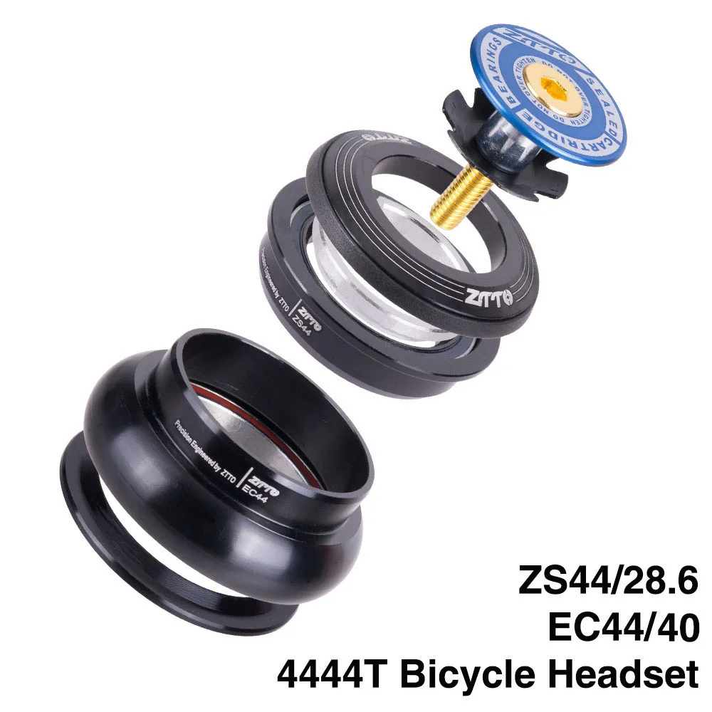 Велосипедная гарнитура 4444T MTB 44 мм ZS44 EC44 CNC 1 1/4 &quot 1/4&quot Прямая трубчатая рама