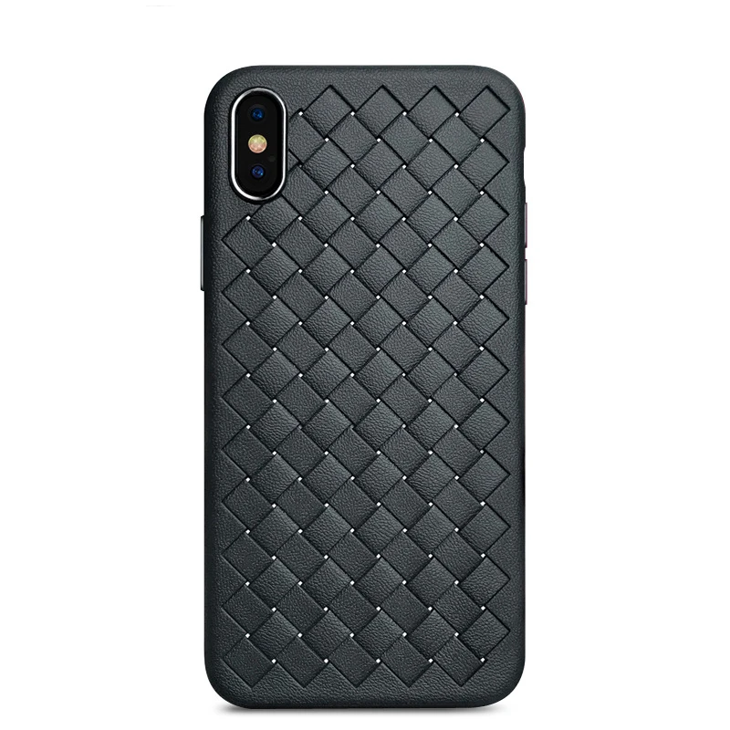 Роскошный модный мягкий чехол iPhoneXS max тканый кожаный для iPhone 6 S/7/8 plus/iPhone XR