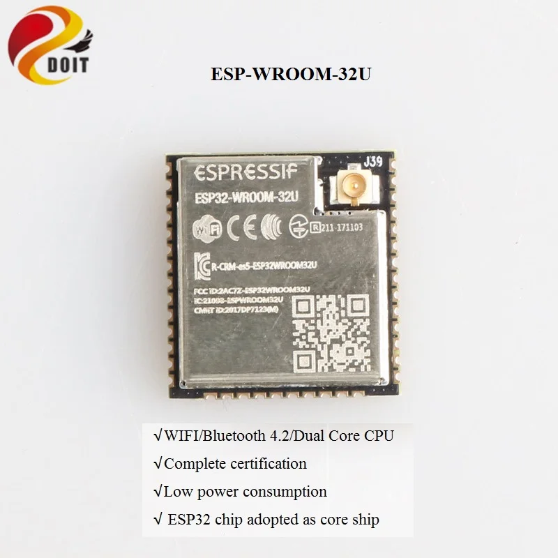ESP32U Сделайэто модуль Wi-Fi ESP8266 ESP8285 ESP-12E ESP-12F ESP-F ESP-M1 ESP-M2 DT-06 ESP-01s ESP-07 Wroom-02 ESP32 2,4G XH-NF-01 RC игрушки - Цвет: ESP32U