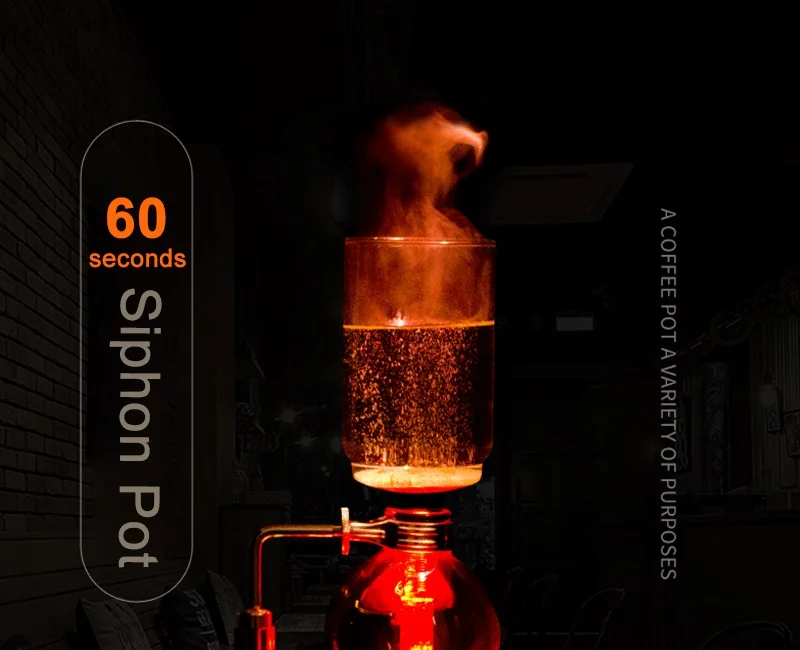 Homadise Syphon кофеварка японский стиль вакуумный стеклянный Сифон горшок перколаторы