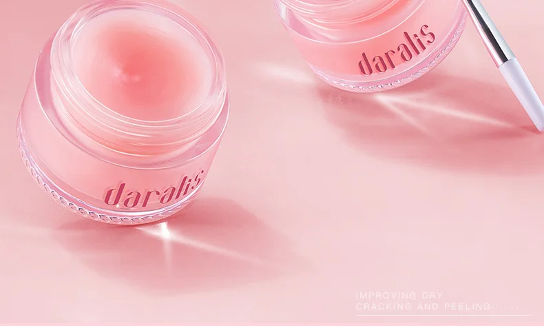 Daralis, 15 г, Клубничная маска для сна, ночной бальзам для поддержания сна, увлажняющий бальзам для губ, отшелушивающий бальзам для губ