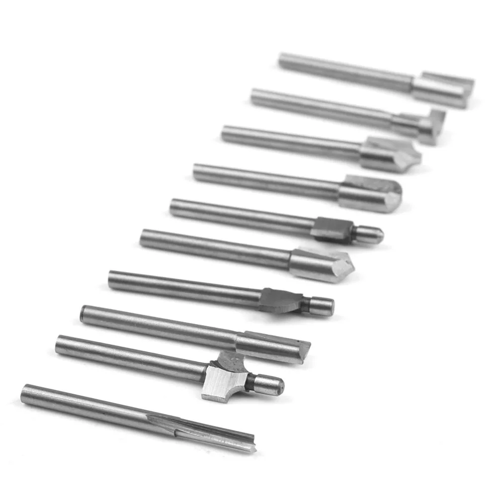 Новый 10 шт. 1/8 &quot 3 мм мини хвостовика HSS фрезы файлы Dremel вращающихся комплект