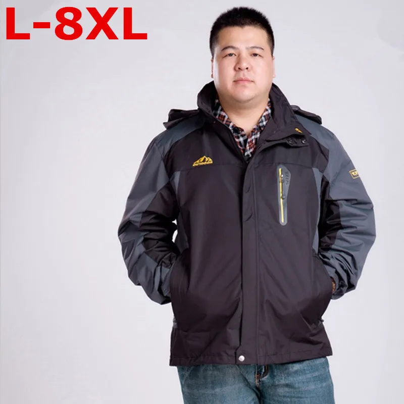 

Размера плюс 8XL 7XL 9XL 6XL зимняя куртка мужская верхняя одежда из флиса; Утепленная одежда с подкладкой из хлопка пуховая куртка-парка зимняя к...