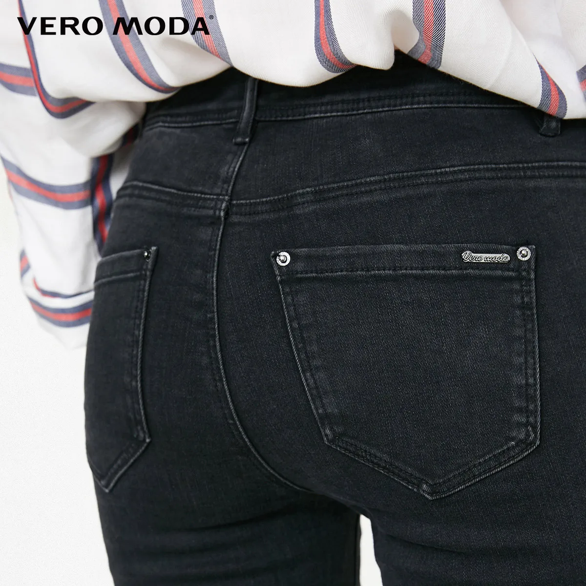 Vero Moda женские облегающие джинсы капри с эффектом потертости на шнуровке | 31836I503