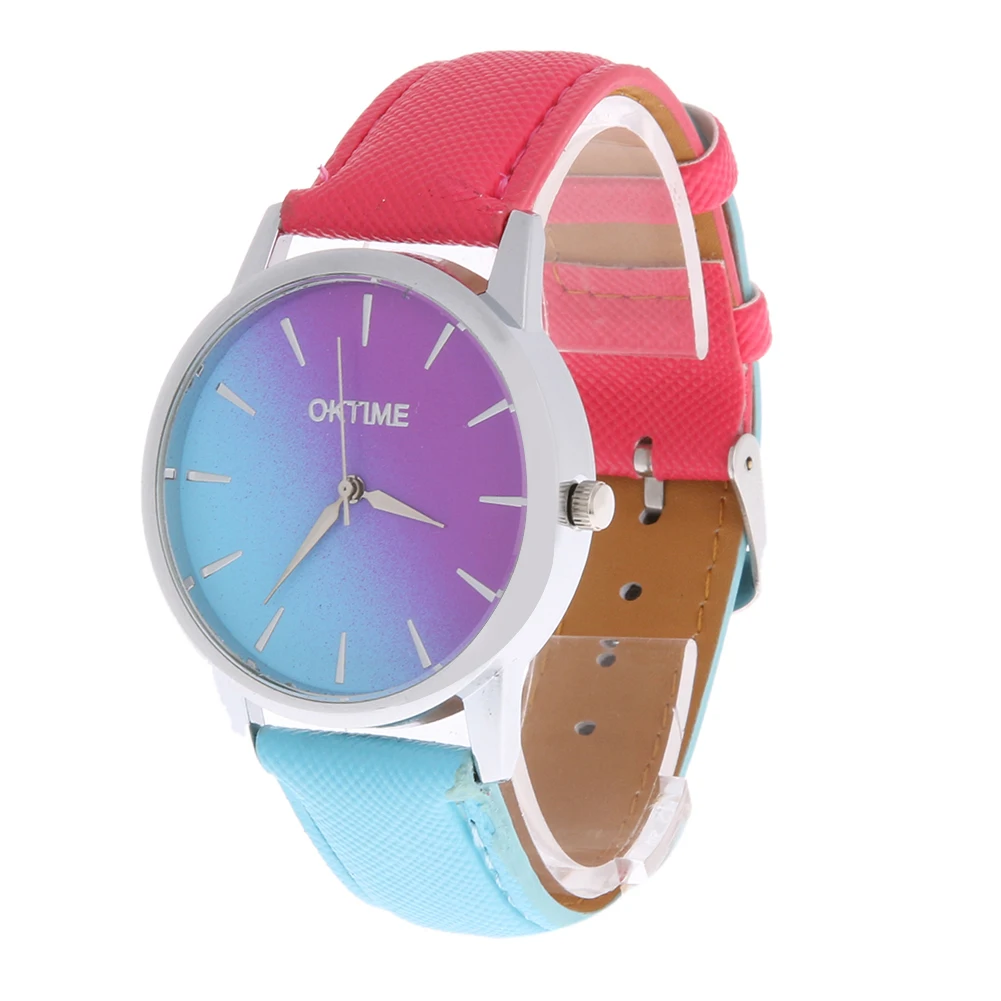 Часы наручные женские кварцевые с кожаным ремешком характерные брендовые