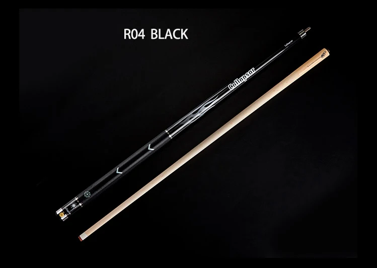Collapsar R04 R05 Billiard Pool Cue Stick with Case 58Inch Maple Wood Shaft Black White Cue 11.5mm 13mm Tip Billiards Cue