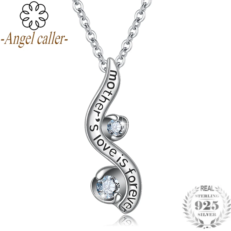 Женское ожерелье с подвеской Angel Caller элегантное из стерлингового серебра 925 пробы