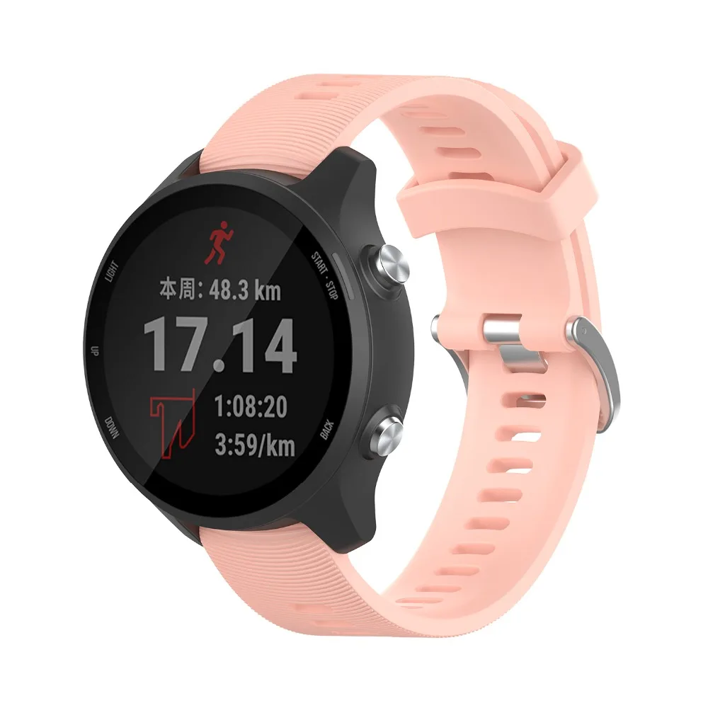 Цветной мягкий сменный силиконовый ремень для Garmin Forerunner 245 смарт-браслет для Garmin Forerunner 245 музыкальные часы